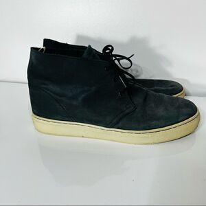 ALIFE Chuck Shepard Black Butter Soft Leather High Top Sneakers